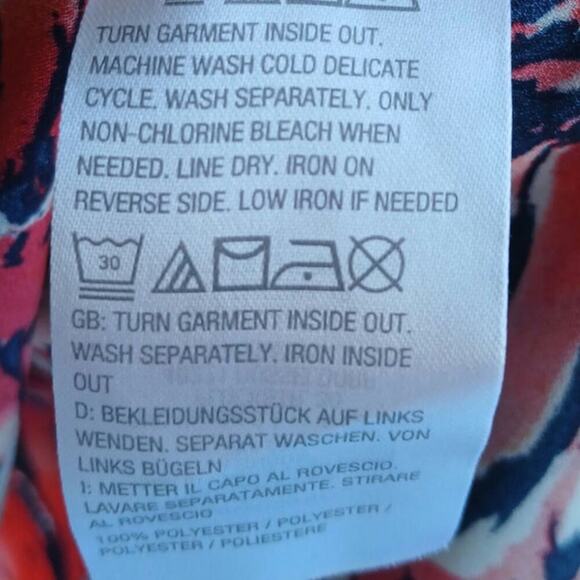 Quacker Factory 1X poncho top lightweight floral - Picture 5 of 5